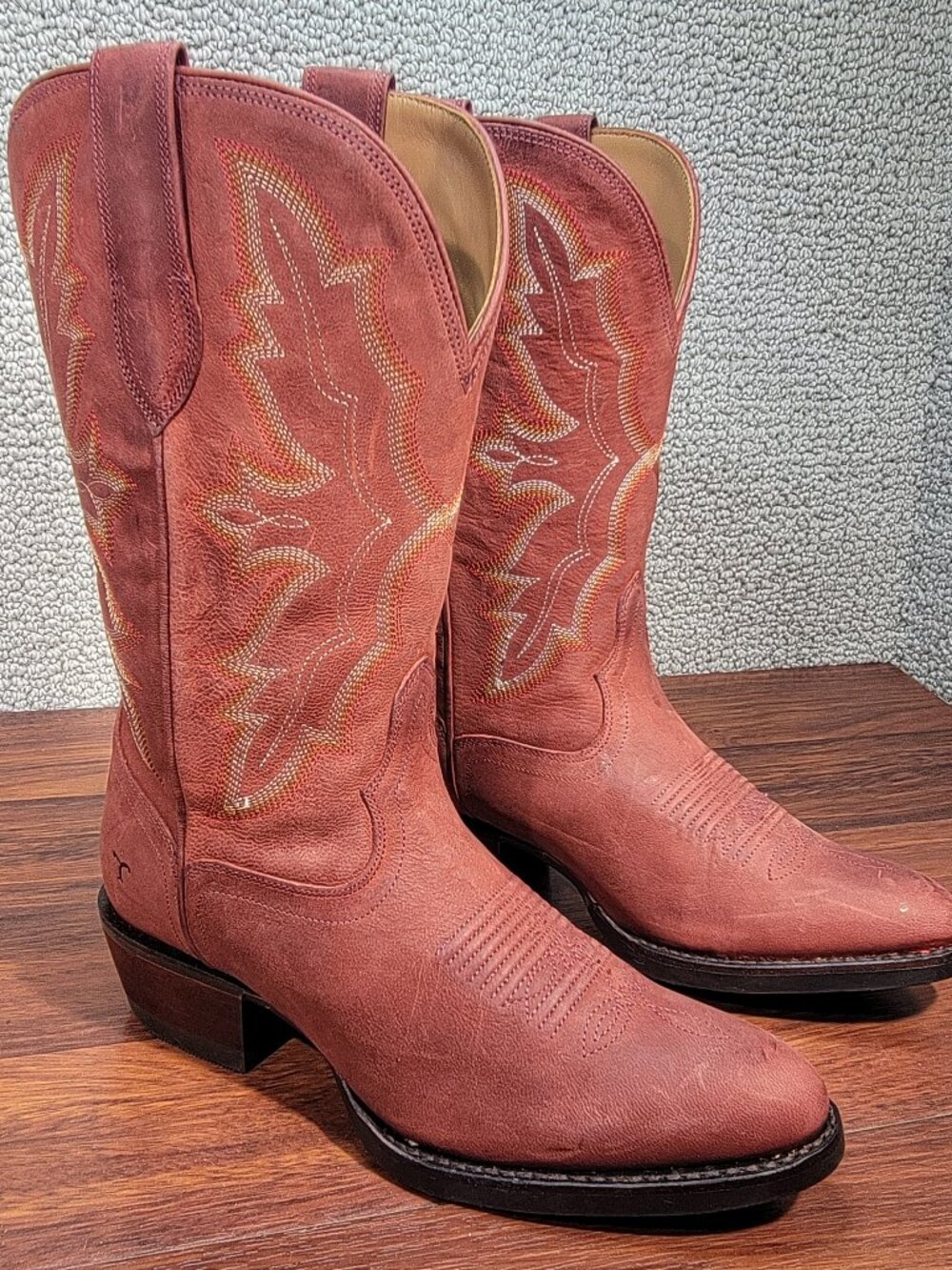 Tecovas The Britt Women's US Size 6.5B Redwood Goat Cowgirl Boots
